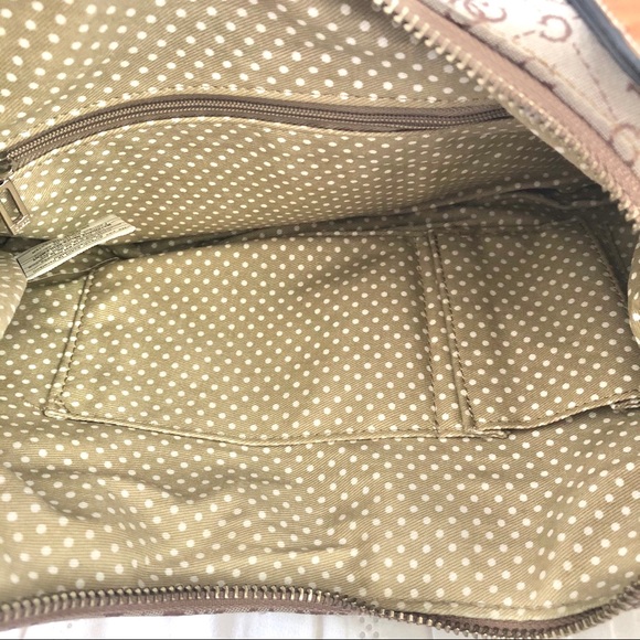 Guess G-Logo Shoulder Bag Tan with Silver Hatdware - Picture 8 of 8